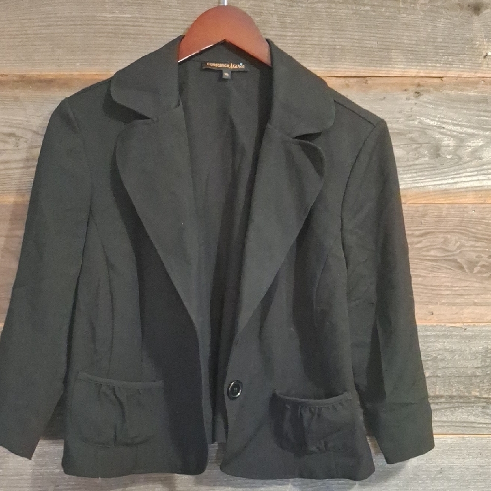 Womens 2 Button Blazer Jacket By Constance Marie #1